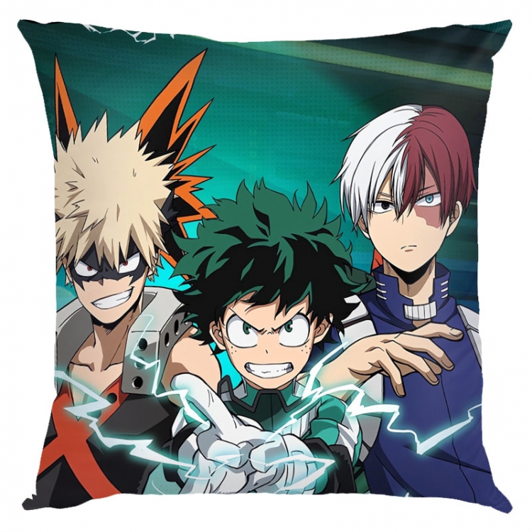 My Hero Academia Anime square full-color pillow cushion 45X45CM NO FILLING  w9-475