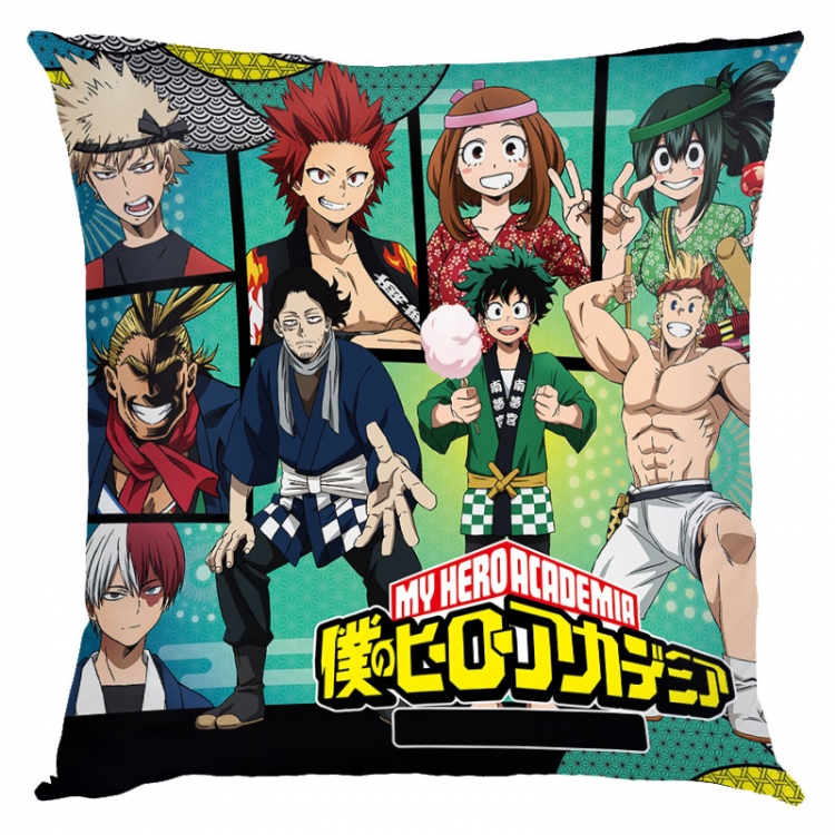 My Hero Academia Anime square full-color pillow cushion 45X45CM NO FILLING  w9-457