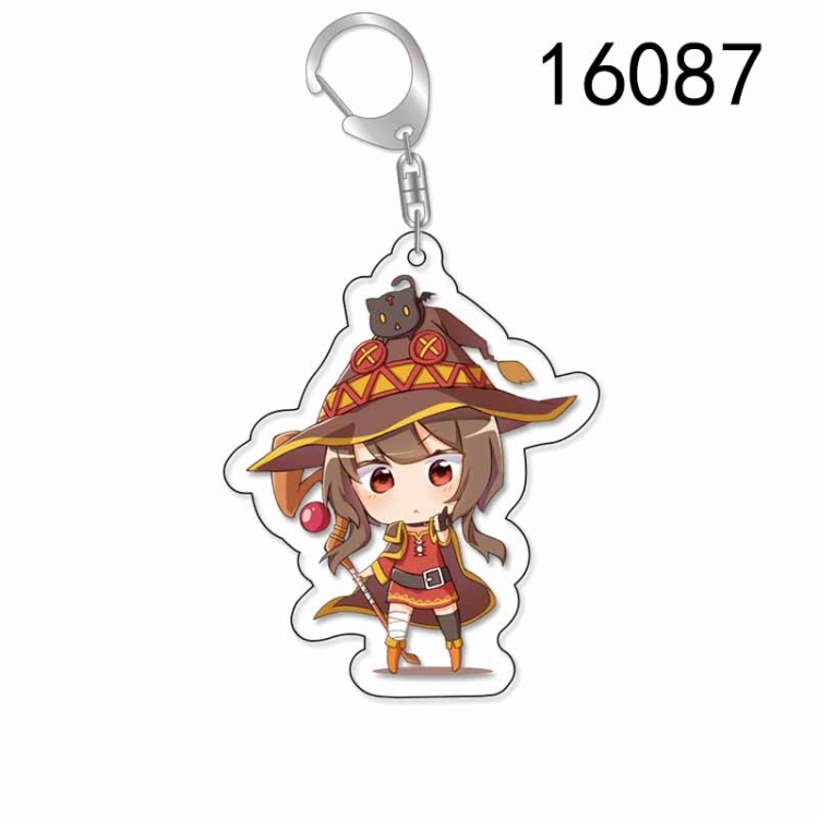 Blessings for a better world Anime Acrylic Keychain Charm price for 5 pcs