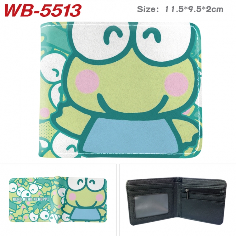 sanrio Animation color PU leather half fold wallet 11.5X9X2CM