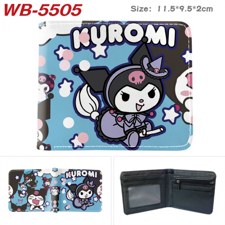 sanrio Animation color PU leather half fold wallet 11.5X9X2CM