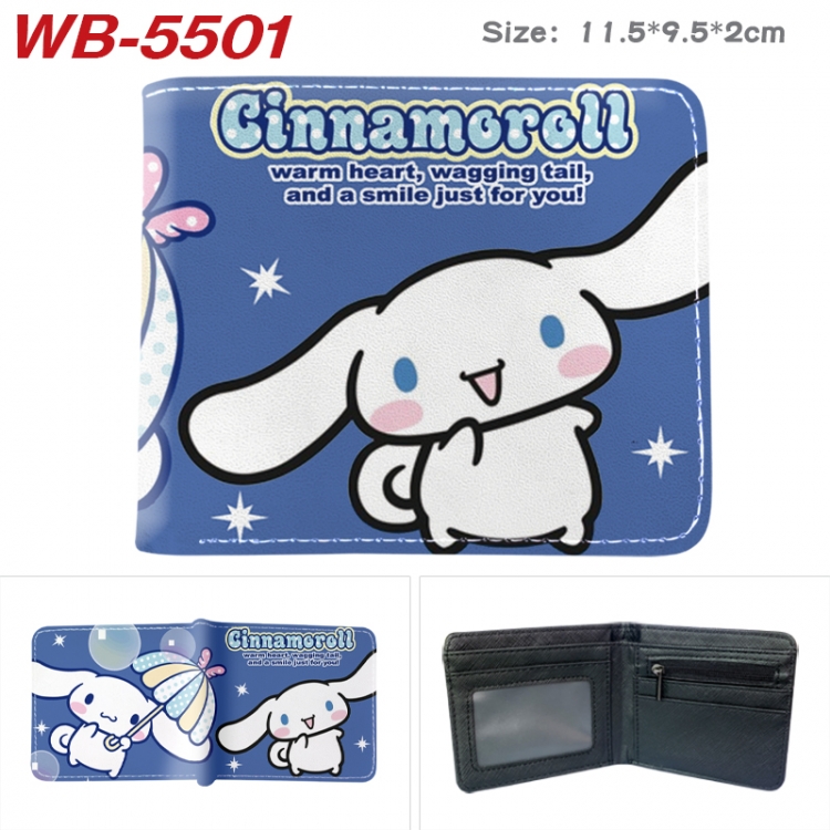 sanrio Animation color PU leather half fold wallet 11.5X9X2CM