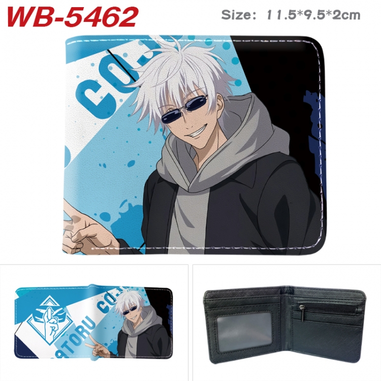 Jujutsu Kaisen Animation color PU leather half fold wallet 11.5X9X2CM WB-5462A