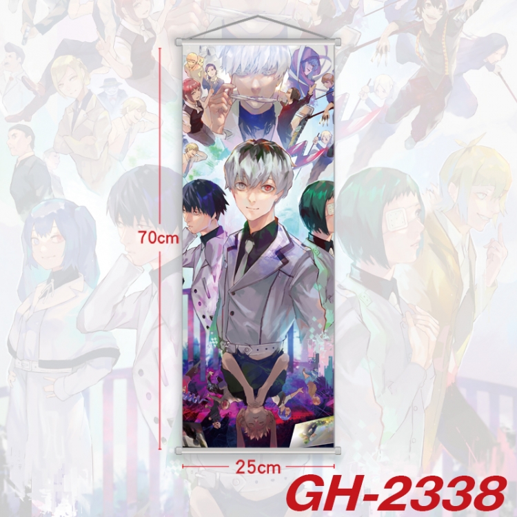 Tokyo Ghoul Plastic Rod Cloth Small Hanging Canvas Painting Wall Scroll 25x70cm price for 5 pcs
