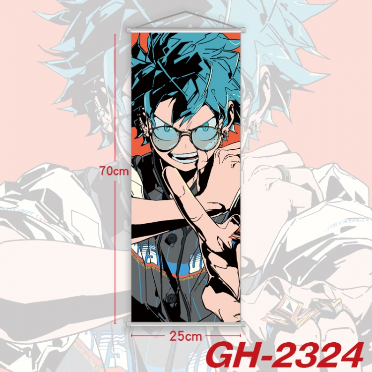 My Hero Academia Plastic Rod Cloth Small Hanging Canvas Painting Wall Scroll 25x70cm price for 5 pcs