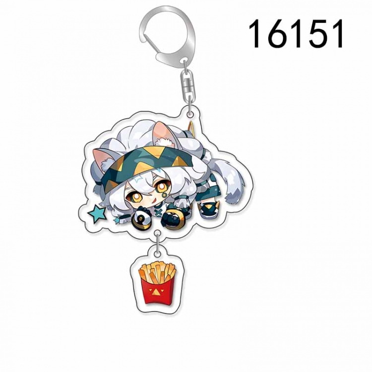 AOTU Anime acrylic Pendant Key Chain  price for 5 pcs