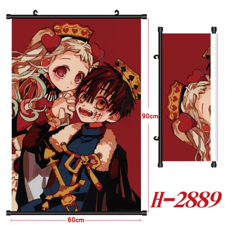 Toilet-bound Hanako-kun Anime Black Plastic Rod Canvas Painting Wall Scroll 60X90CM