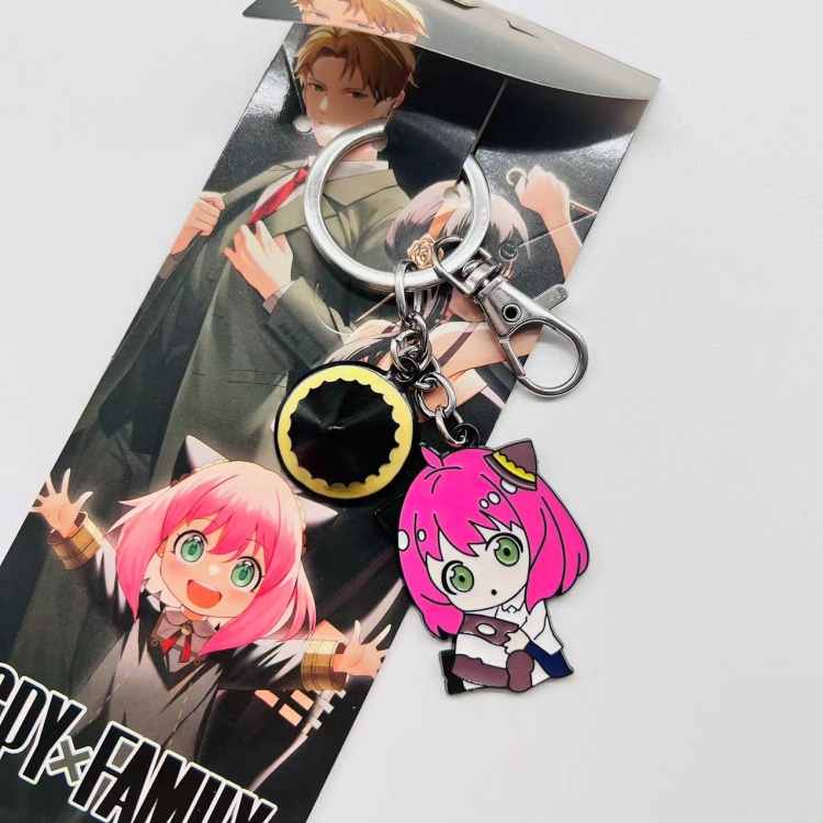 SPYxFAMILY Anime character 2 pendant metal keychain backpack pendant 2335