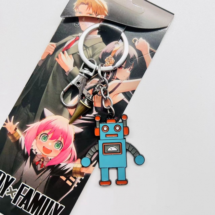 SPYxFAMILY Anime character 2 pendant metal keychain backpack pendant  2358