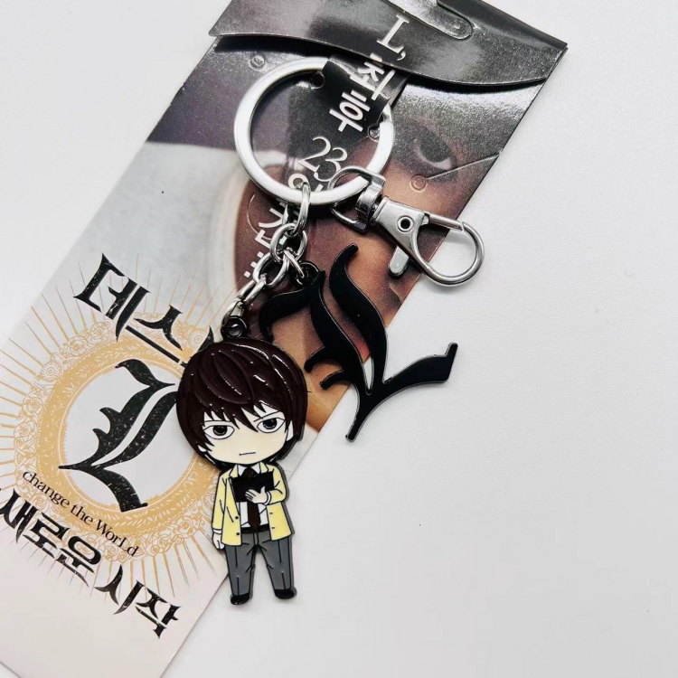 Death note Anime character 2 pendant metal keychain backpack pendant 2741