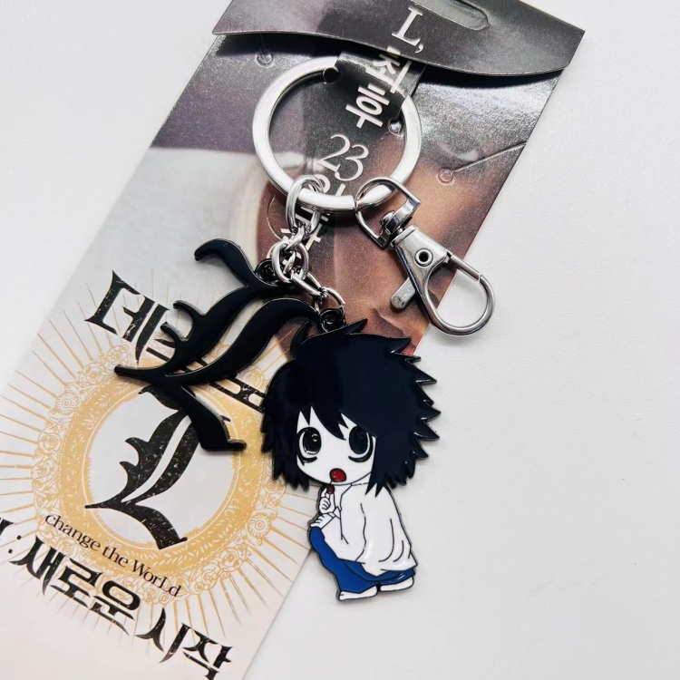 Death note Anime character 2 pendant metal  keychain backpack pendant 2707
