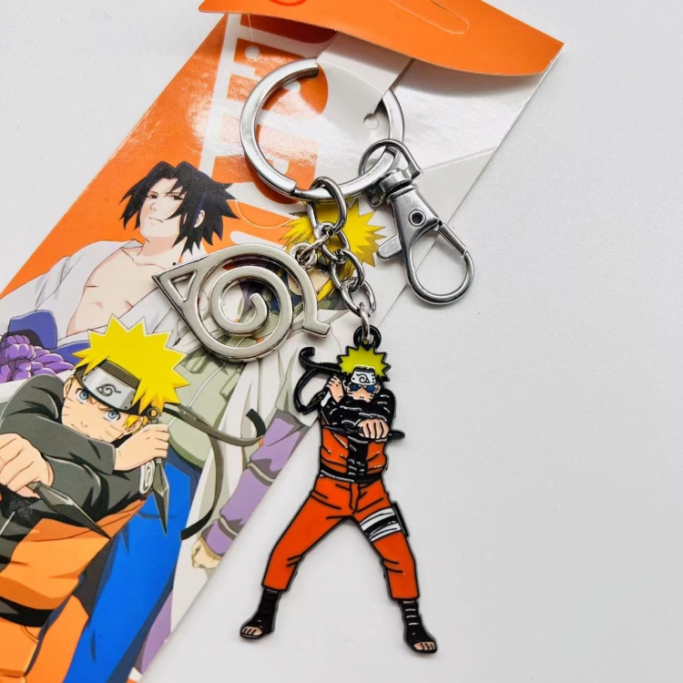 Naruto Anime character 2 pendant metal keychain backpack pendant  2627