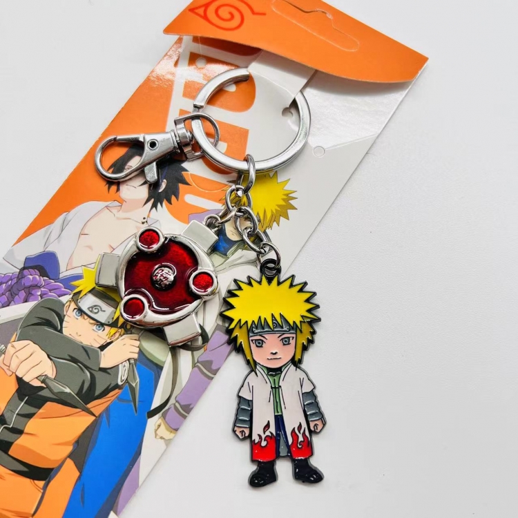 Naruto Anime character 2 pendant metal keychain backpack pendant  2630