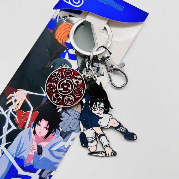 Naruto Anime character 2 pendant metal keychain backpack pendant 2555