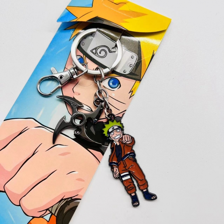 Naruto Anime character 2 pendant metal keychain backpack pendant 2603