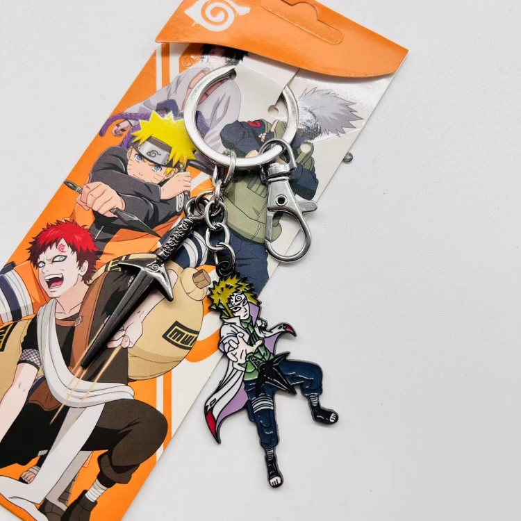 Naruto Anime character 2 pendant metal keychain backpack pendant 2607