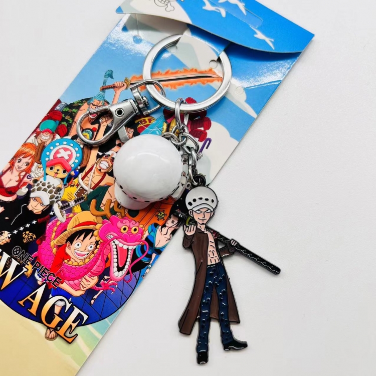 One Piece Anime character 2 pendant metal keychain backpack pendant