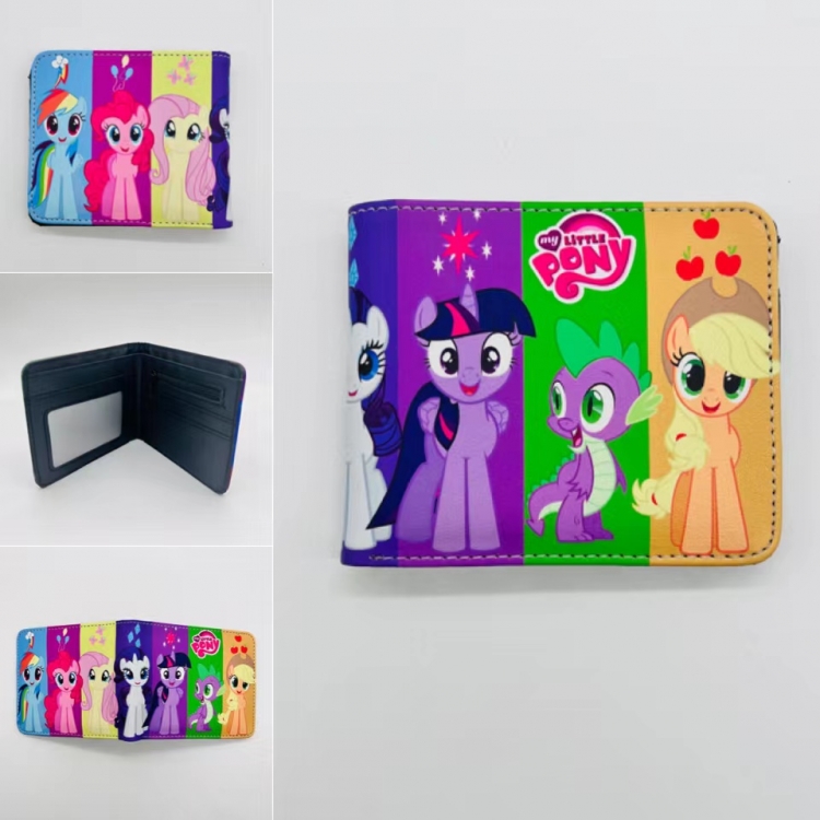 My Little Pony Full color Two fold short card case wallet 11X9.5CM  0129