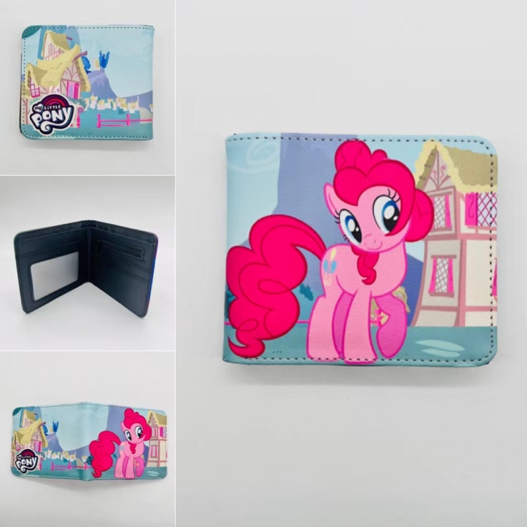 My Little Pony Full color Two fold short card case wallet 11X9.5CM   0110