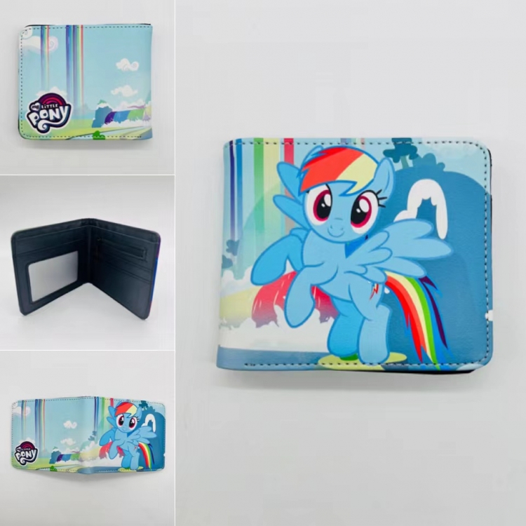 My Little Pony Full color Two fold short card case wallet 11X9.5CM 0030