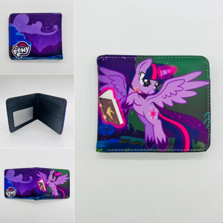 My Little Pony Full color Two fold short card case wallet 11X9.5CM 0018