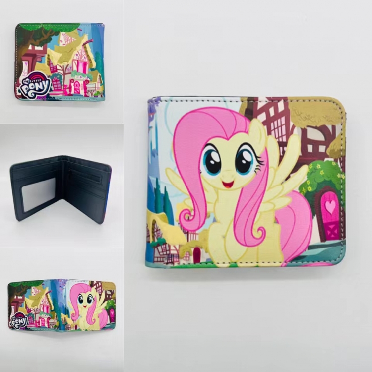 My Little Pony Full color Two fold short card case wallet 11X9.5CM    0056