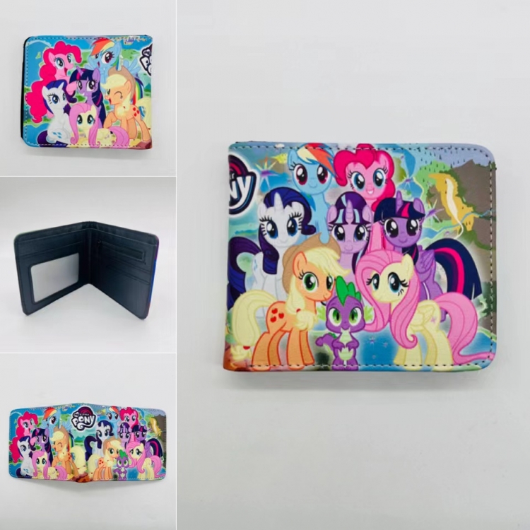My Little Pony Full color Two fold short card case wallet 11X9.5CM  0120