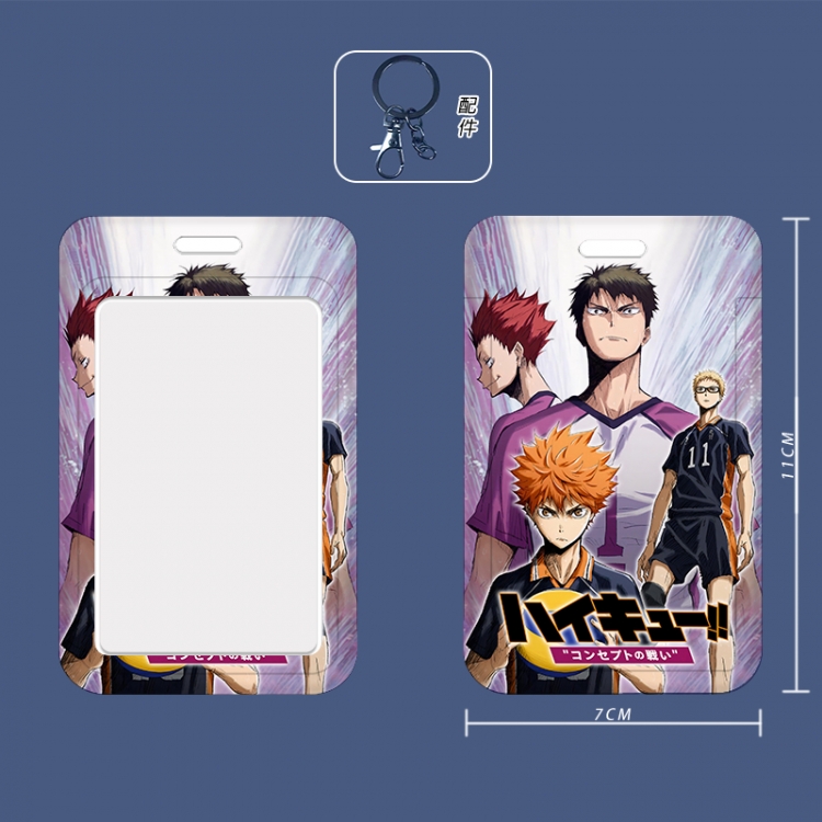 Haikyuu!! Cartoon peripheral ID card sleeve Ferrule 11cm long 7cm wide price for 5 pcs 