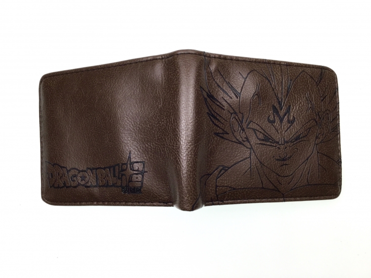 DRAGON BALL  Half fold embossed short leather wallet 11X10CM