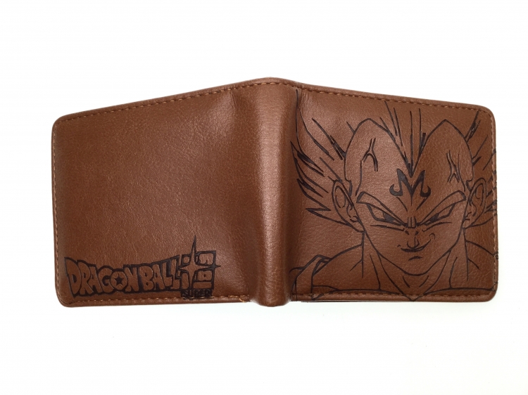 DRAGON BALL  Half fold embossed short leather wallet 11X10CM