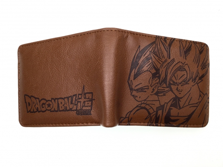 DRAGON BALL  Half fold embossed short leather wallet 11X10CM