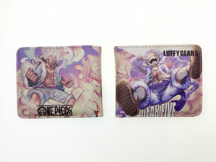 One Piece Anime two fold  Short wallet 11X9.5CM 60G 