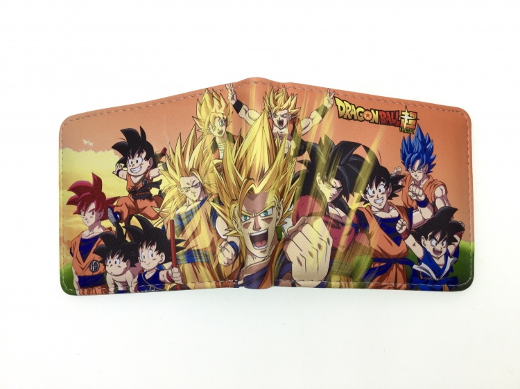 DRAGON BALL Anime two fold  Short wallet 11X9.5CM 60G B-1680