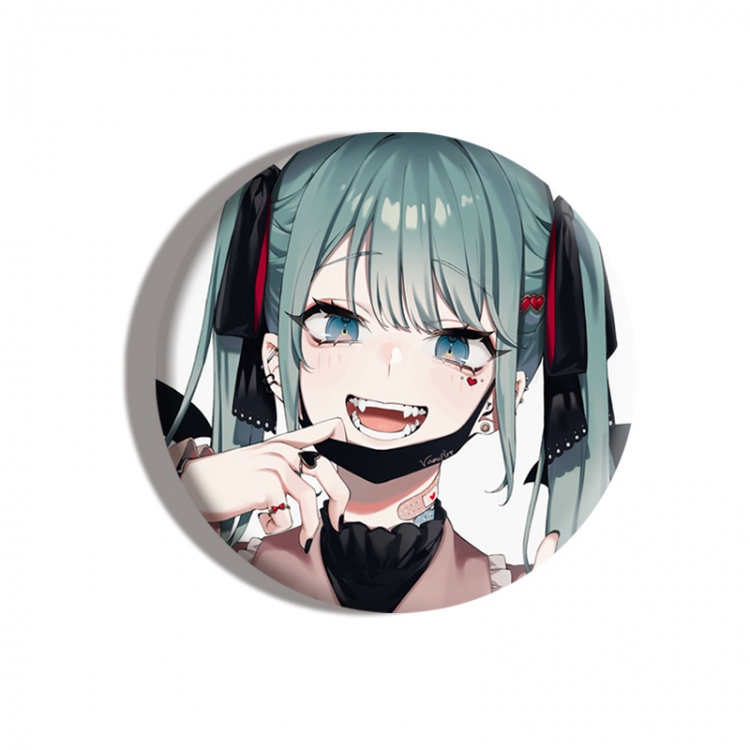 Hatsune Miku Anime tinplate brooch badge price for 5 pcs