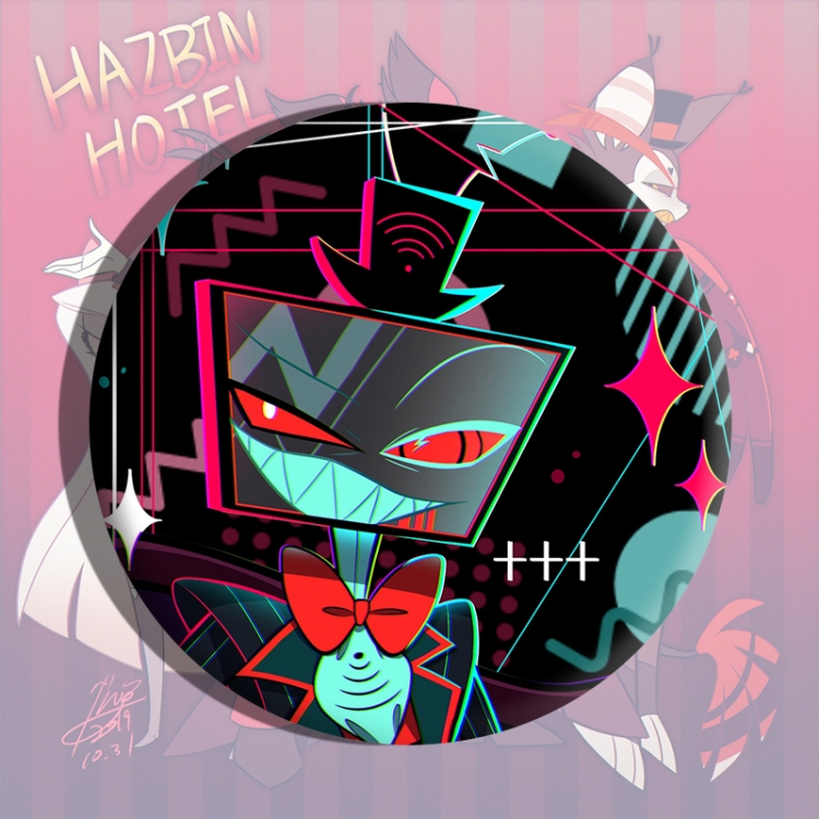 Hazbin Hotel Anime tinplate brooch badge price for 5 pcs