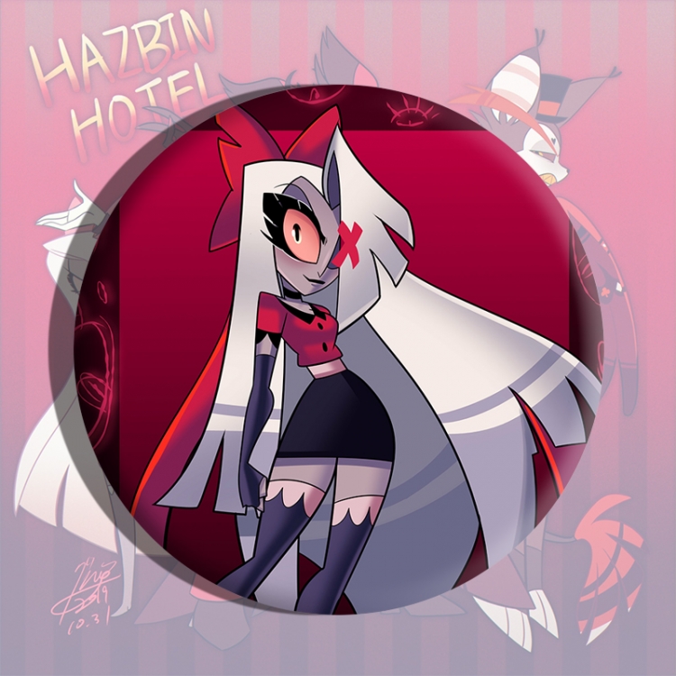 Hazbin Hotel Anime tinplate brooch badge price for 5 pcs