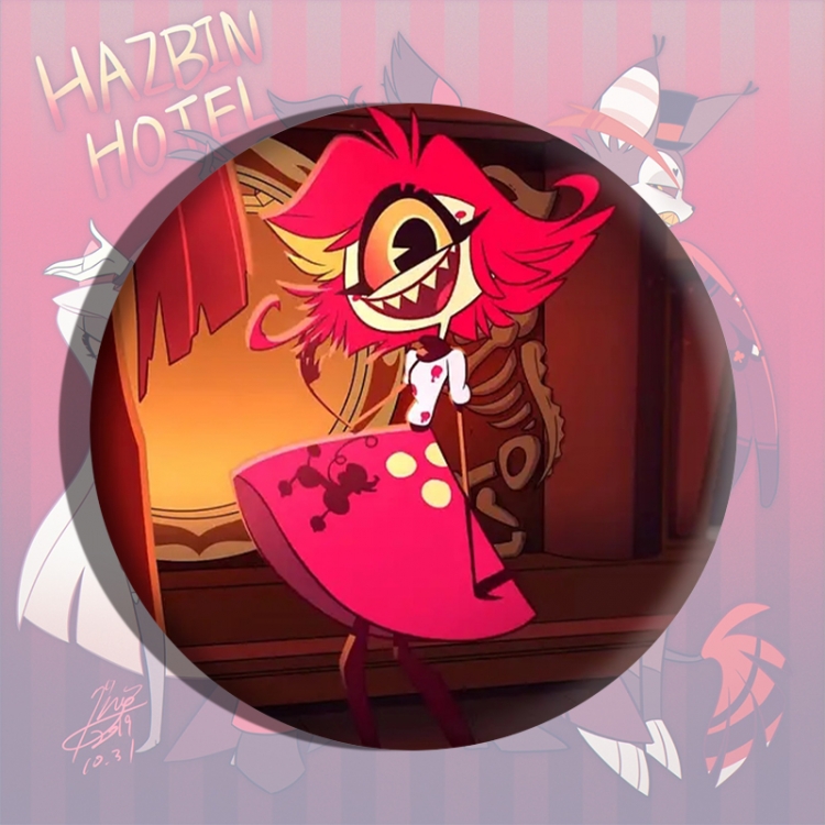 Hazbin Hotel Anime tinplate brooch badge price for 5 pcs