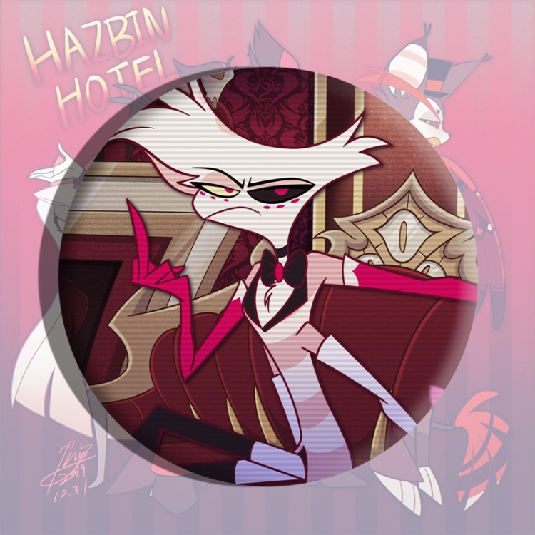 Hazbin Hotel Anime tinplate brooch badge price for 5 pcs