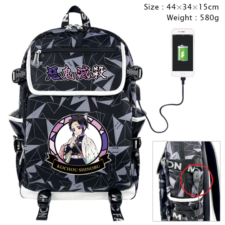 Demon Slayer Kimets Anime color shading data line backpack 44X34X15CM