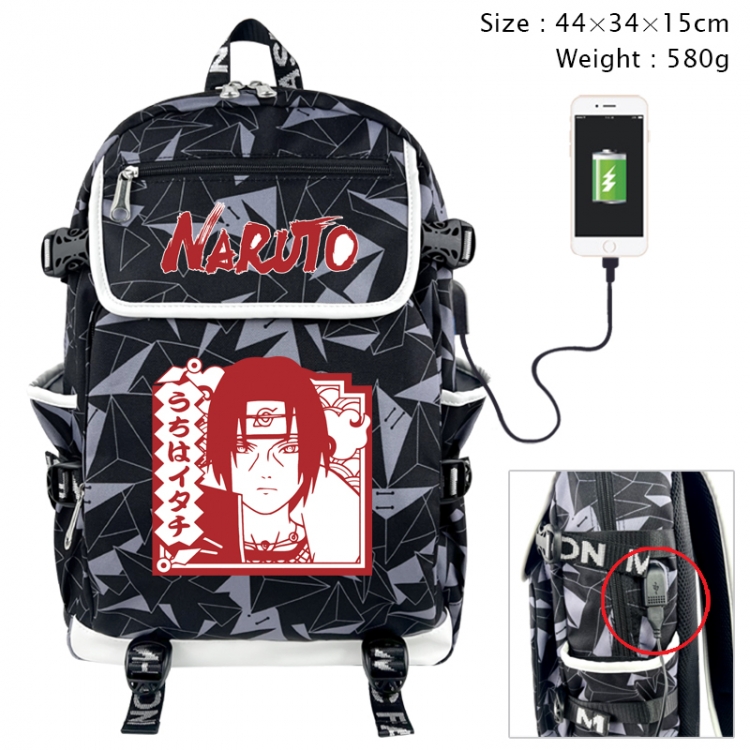 Naruto Anime color shading data line backpack 44X34X15CM