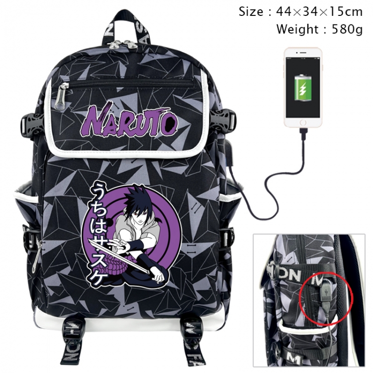 Naruto Anime color shading data line backpack 44X34X15CM