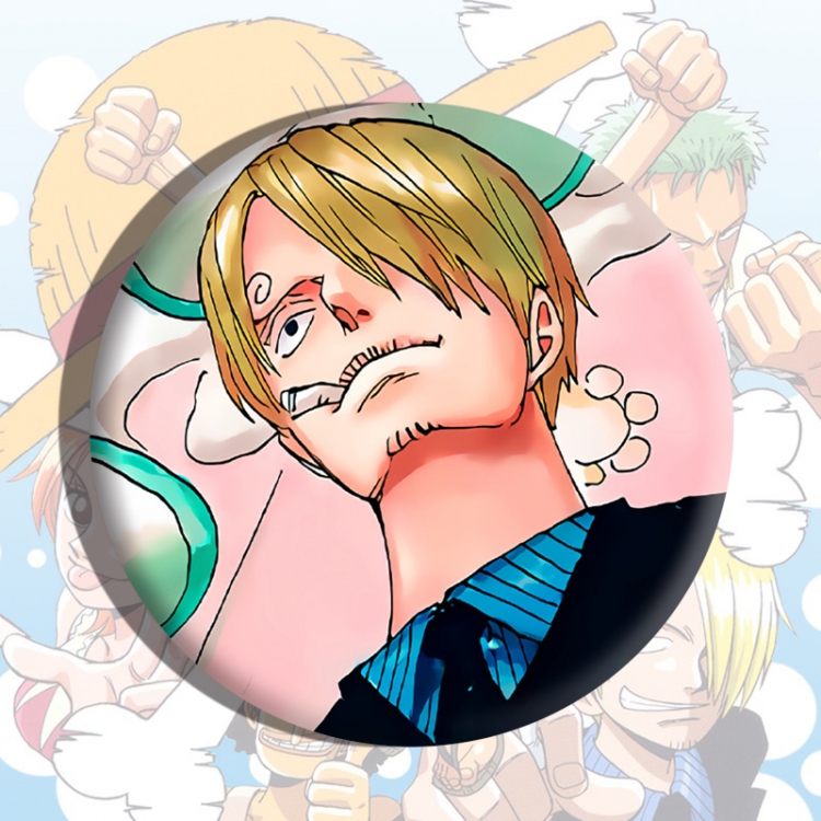 One Piece Anime tinplate brooch badge price for 5 pcs