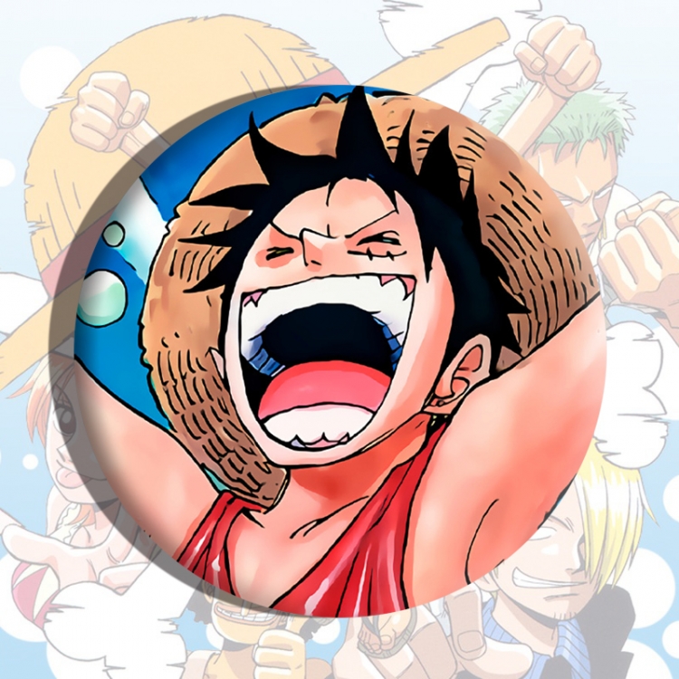 One Piece Anime tinplate brooch badge price for 5 pcs