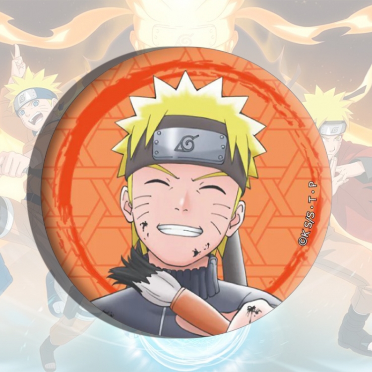 Naruto Anime tinplate brooch badge price for 5 pcs