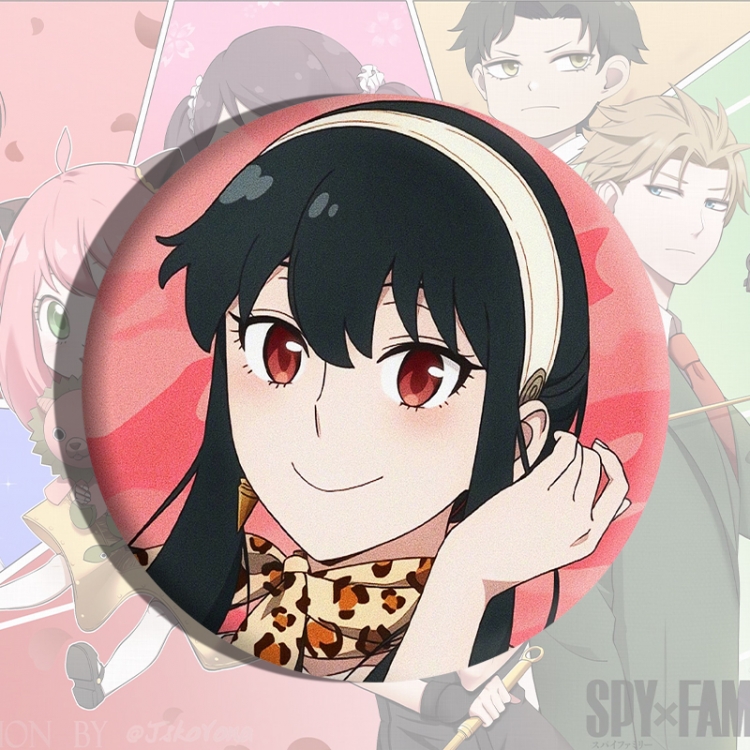 SPYxFAMILY Anime tinplate brooch badge price for 5 pcs