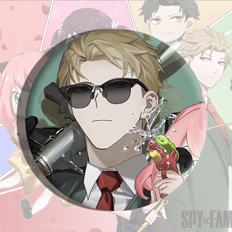 SPYxFAMILY Anime tinplate brooch badge price for 5 pcs