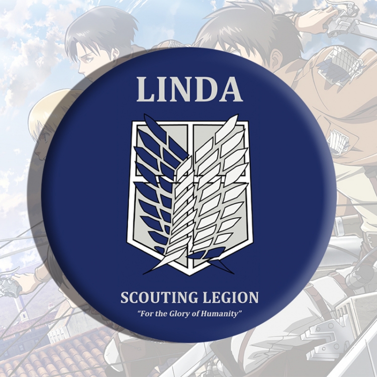 Shingeki no Kyojin Anime tinplate brooch badge price for 5 pcs