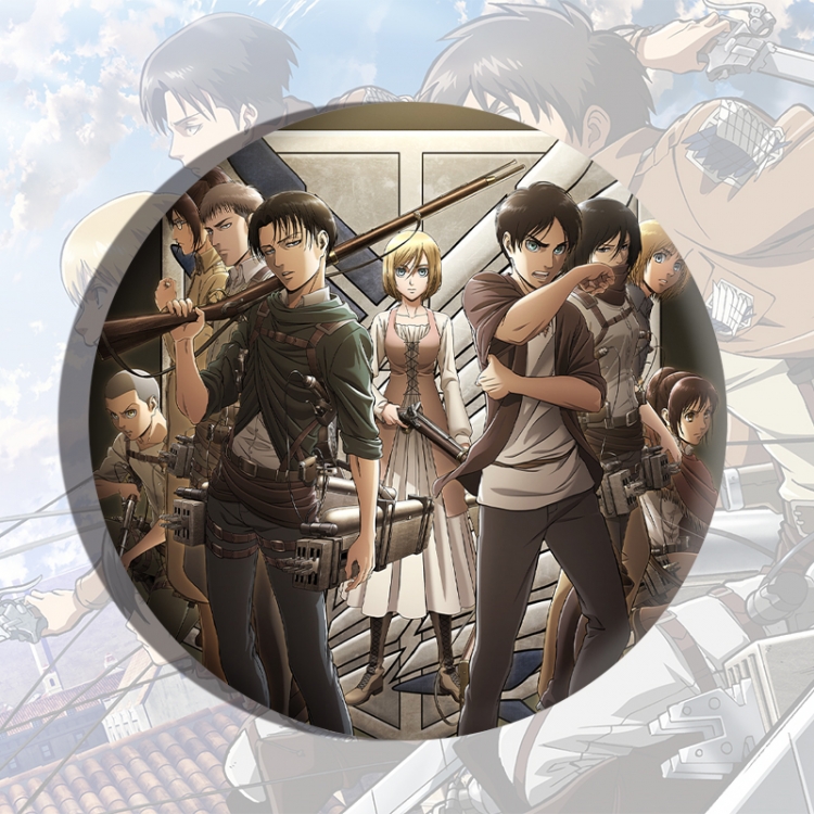 Shingeki no Kyojin Anime tinplate brooch badge price for 5 pcs