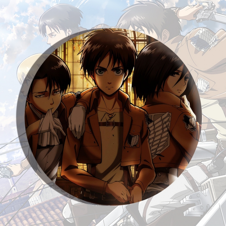 Shingeki no Kyojin Anime tinplate brooch badge price for 5 pcs