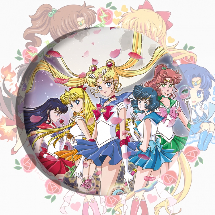sailormoon Anime tinplate brooch badge price for 5 pcs